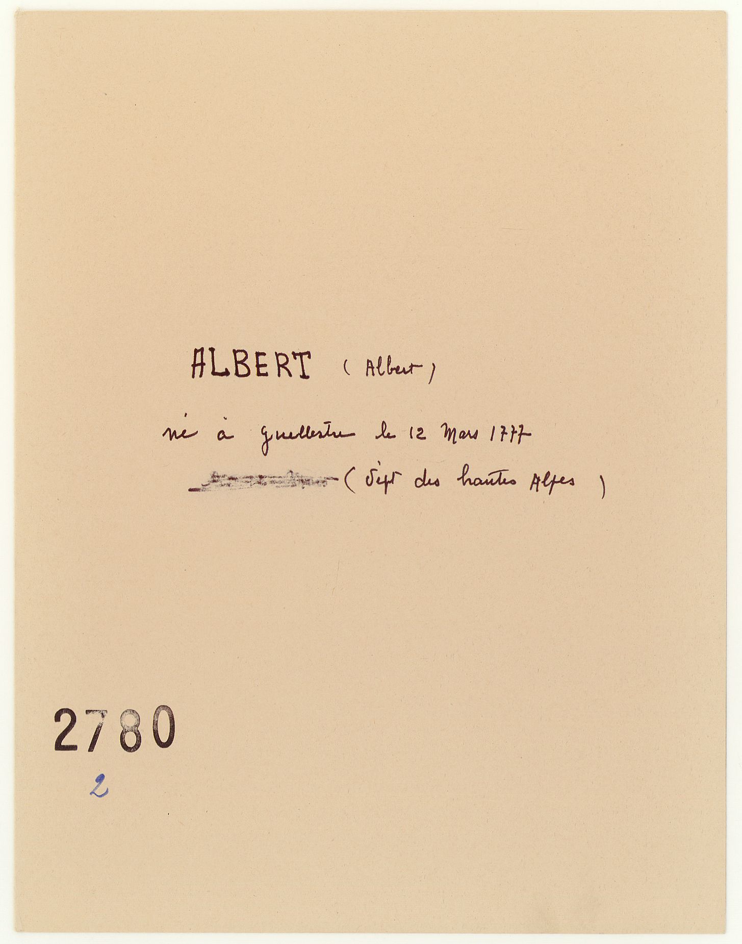 Albert, Albert (1777-....)